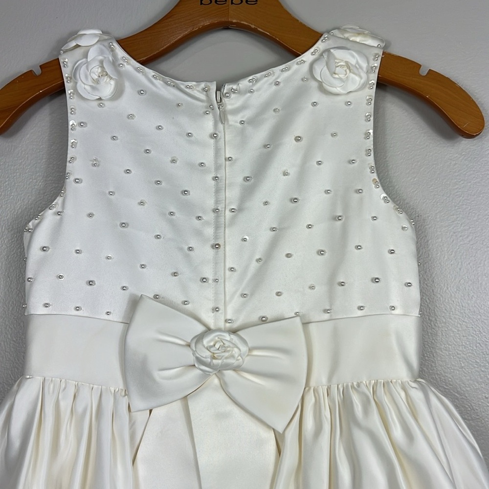 Elegant Ivory Kids Dress - Picture 4 of 7